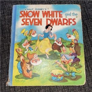Walt Disney's Snow White and the Seven Dwarfs 1937 RARE David McKay Book